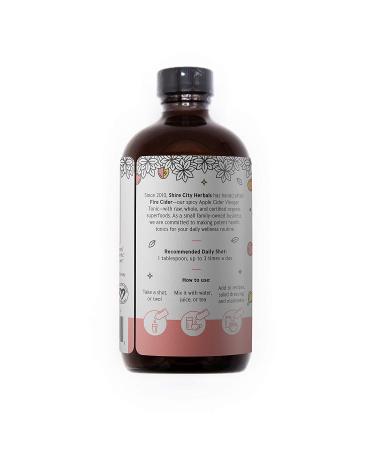 Shire City Herbals Fire Cider Tonic 8 oz - Organic Apple Cider Vinegar Shot - Paleo, Keto, Whole 30 Compliant - Buy Online on SooperMarket.com