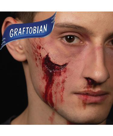 Graftobian Blood Gel 1oz Bottle - Special FX Fake Blood for Halloween - Drips & Never Dries | High-Quality Costume Makeup - Buy Online on SooperMarket.com