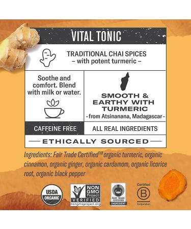 Numi Organic Turmeric Chai - Caffeine-Free Golden Latte Powder, 24 Servings, 2.12oz (Pack of 1) - Buy Online on SooperMarket.com