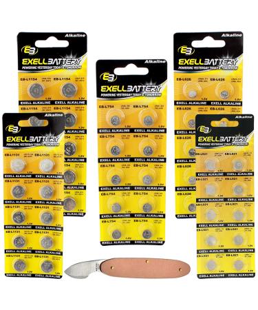 51pc Essential Batteries Kit L626 L921 L1154 L754 L1131 & Watch Opener