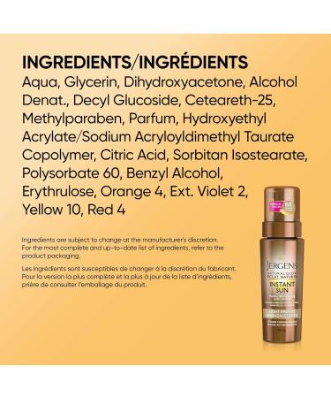 Jergens Natural Glow Instant Sun Sunless Tanning Mousse Light Bronze Self Tanner for Flawless Natural Looking Colour (2 Pack) Light Bronze Duo Pack - Buy Online on SooperMarket.com
