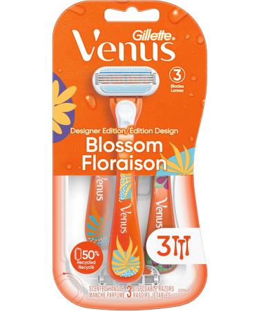 Gillette Venus Venus Blossom Women's Disposable Razor 3 Count 1 count (Pack of 3) - Buy Online on SooperMarket.com