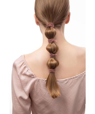 Braided Hair Scrunchies Pink with 2 Beautiful Colours for Everyday Use 5 Pieces Hair Scrunchies Set - Buy Online on SooperMarket.com