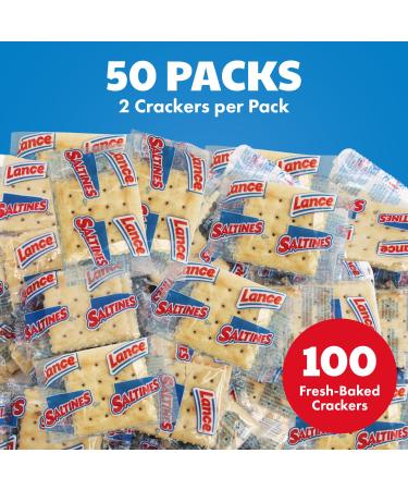 Shop Lance Saltines Crackers - 50 Individually Wrapped Bags for On-the-Go Snacking | Perfect for International Shipping - Buy Online on SooperMarket.com