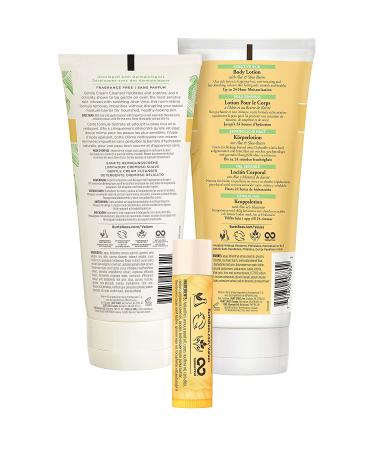 Burt's Bees Hydration Station Gift Set - 3 Body Care Stocking Stuffers with Unscented Lip Balm, Gentle Cream Cleanser, and Aloe Shea Butter Body Lotion | Christmas Gifts - Buy Online on SooperMarket.com