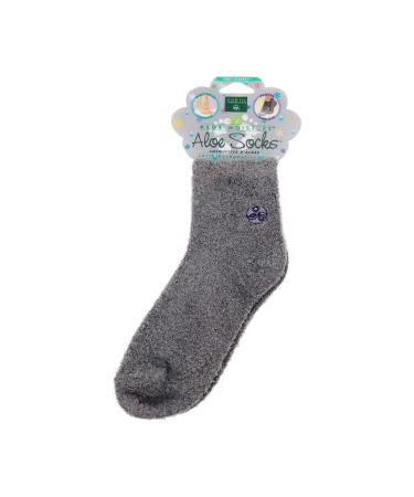 Earth Therapeutics Aloe Socks - Grey 1 Pack(S) Gray