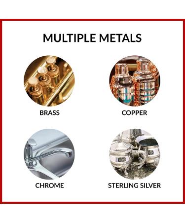 Hopes Premium Metal Care Brass Polish & Cleaner - 8 oz - Prevents Tarnish, Safe for Brass, Copper, Chrome & Sterling Silver - Buy Online on SooperMarket.com