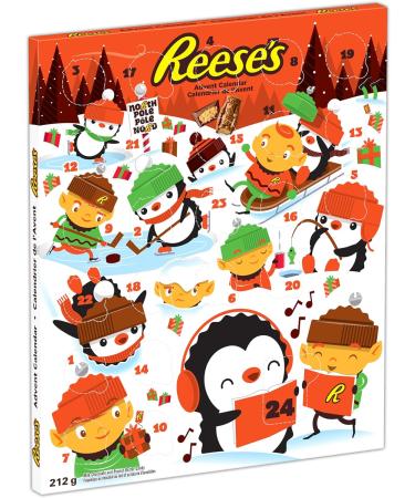 Reese's Peanut Butter & Milk Chocolate Advent Calendar 2024 - Christmas & Holiday Chocolate Assorted Candy for Christmas 212g - Buy Online on SooperMarket.com