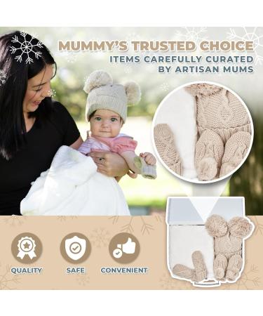 Unisex Baby Gift Set - Gender Neutral Newborn Hamper for Baby Shower - Winter Collection in Beige - Buy Online on SooperMarket.com