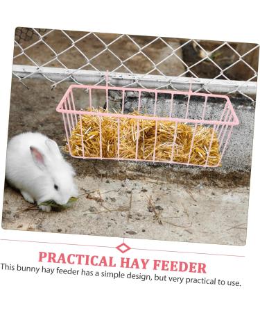 Rabbit Rack Feeder for Cage Holder for Rabbits Pet Feeder Metal Rack Metal Feeder Feeder Hamster Holder Cage Guinea Pig Wrought Iron Ferrets - Buy Online on SooperMarket.com