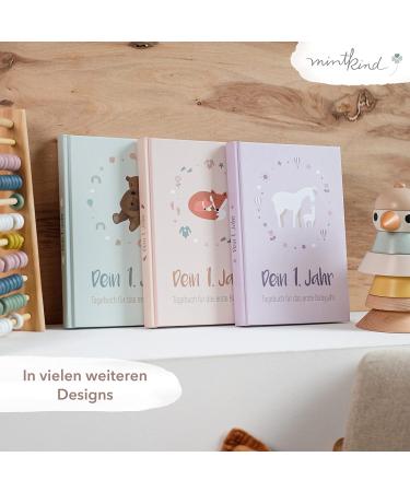 Mintkind Baby Album Your First Year of Life - Personalized A5 Baby Photo Album & Diary | Perfect Gift for Boys & Girls | Create Cherished Memories from 0 Months - Buy Online on SooperMarket.com