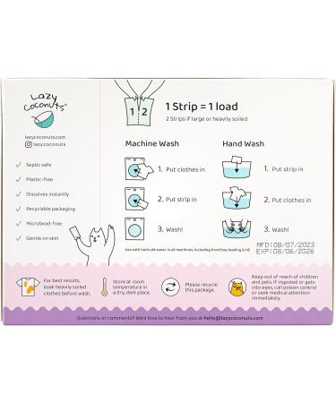 Eco-Friendly Plant Powered Laundry Detergent Strips - 100 Loads Fragrance-Free Ultra Concentrated Plastic-Free | Ideal for Home Travel & Camping - Buy Online on SooperMarket.com