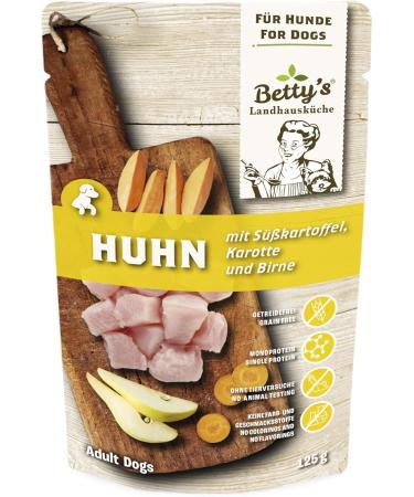 Buy Betty's Country Kitchen Fresh Bag Chicken & Sweet Potato 125g x 10 - Premium Quality International Shipping - Buy Online on SooperMarket.com
