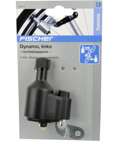 Fischer Unisex Overvoltage Security Left 6V 3W Dynamo - Black | International Shipping Available - Buy Online on SooperMarket.com