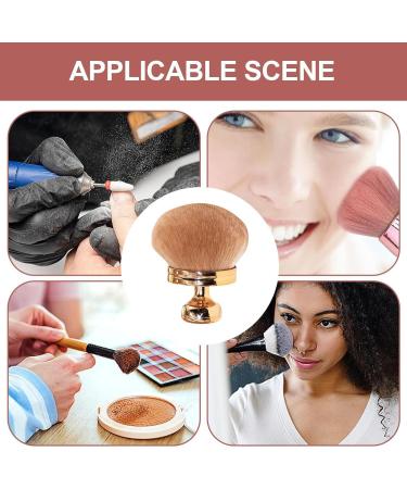 Teksome Face Powder Brush | Blush Brush Makeup Brush - Setting Powder Brush Face Brushes Makeup Mushroom Head Brush for Setting Loose & Pressed Powder rose gold - Buy Online on SooperMarket.com