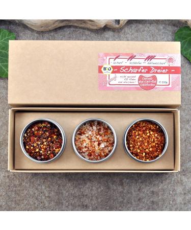 Buy Direct & Friendly Sharp Dreier Bio Gift Set for Men Extra Sharp Chilli Chilli Salt & Spice Mix - Buy Online on SooperMarket.com