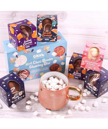Gnaw Hot Chocolate Bomb Sharing Gift Set Various Hot Chocolate Gifts For Sharing On Any Occasion Rich Hot Chocolate Gift Set With 6 Hot Chocolate Bombs To Enjoy Give As A Gift Or Enjoy As A Treat - Buy Online on SooperMarket.com