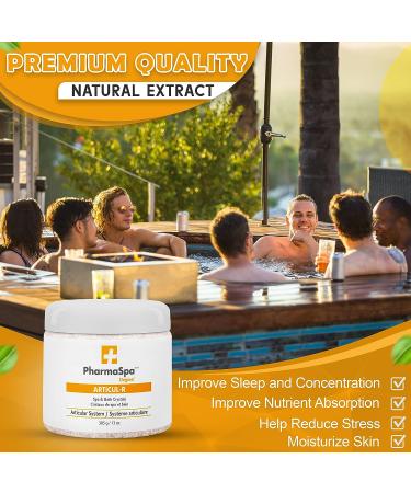 PharmaSpa Original All-Natural Extracts Bath Crystals - 385g/13oz | Epsom Salt for Aromatherapy & Relaxation | Gluten, Parabens, and Cruelty Free - Buy Online on SooperMarket.com