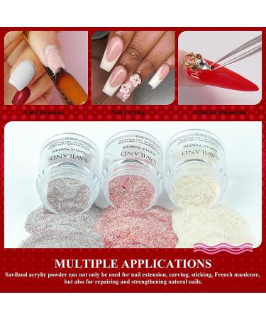 Saviland Halloween Acrylic Powder Set - 10 Colors for French Nails & 3D Nail Art - Professional Red Brown Black Polymer Powder - DIY Gifts - Gorgeous Party Queen - Buy Online on SooperMarket.com