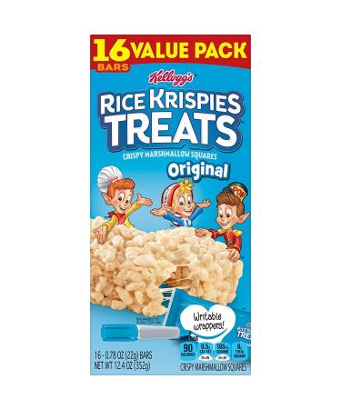 Rice Krispies Treats Marshmallow Snack Bars Value Pack - Original 12.4oz Box (16 Bars) - Buy Online on SooperMarket.com
