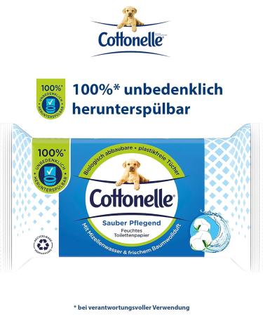 Buy Cottonelle Moist Toilet Paper - Biodegradable Wet Wipes with Cotton Fragrance | 12x42 Pack - Clean & Nourishing | International Shipping Available - Buy Online on SooperMarket.com