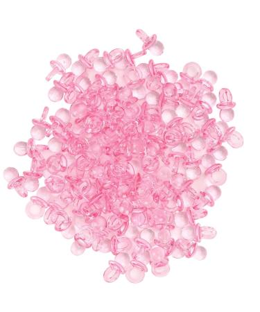 Acrylic Pacifier Baby Pacifier Acrylic Material Baby Shower Decoration Party Baby Shower Decoration Party Supplies (Pink)