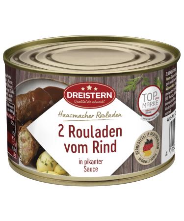 DREISTERN 2 beef roulades 400g | Beef roulades in a recyclable tin | Quality that tastes good!