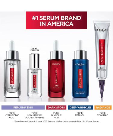 Revitalift Hyaluronic Acid + Caffeine Eye Serum | L'Oreal Paris Anti-Aging Moisturizer Sample - Buy Online on SooperMarket.com