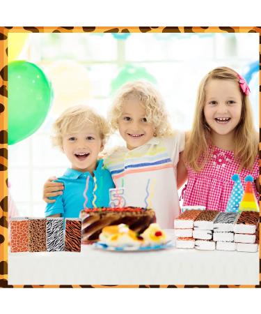 48 Pack Jungle Safari Animal Print Pocket Tissues - Portable Travel Size Facial Tissues for Birthday, Baby Shower, Holiday Parties - Buy Online on SooperMarket.com