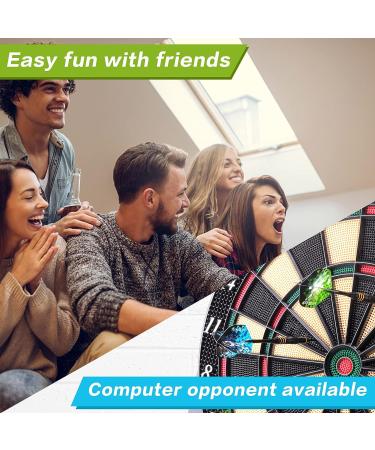 Electronic Soft Tip Dart Board Set | LCD Display | 6 Darts & 50 Soft Tips Included - Buy Online on SooperMarket.com