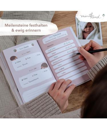 Mintkind Baby Album Your First Year of Life - Personalized A5 Baby Photo Album & Diary | Perfect Gift for Boys & Girls | Create Cherished Memories from 0 Months - Buy Online on SooperMarket.com