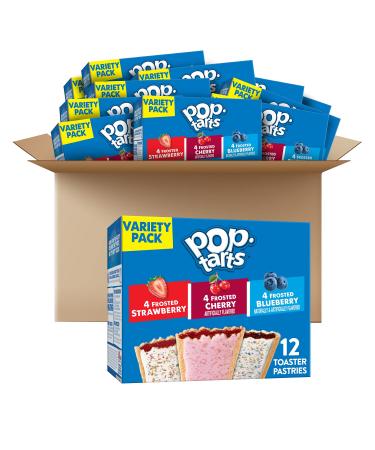 Pop-Tarts, Breakfast Toaster Pastries, Variety Pack, 15.238lb Case (72 Count)