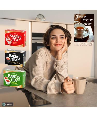 Barrys Tea Bags Tea Selection Bundle - 240 Tea Bags with Barrys Tea Gold Blend Barry' s Tea Master Blend and Barry's Tea Irish Breakfast Tea Including Mint Retail Perfect Brew Guide - Buy Online on SooperMarket.com