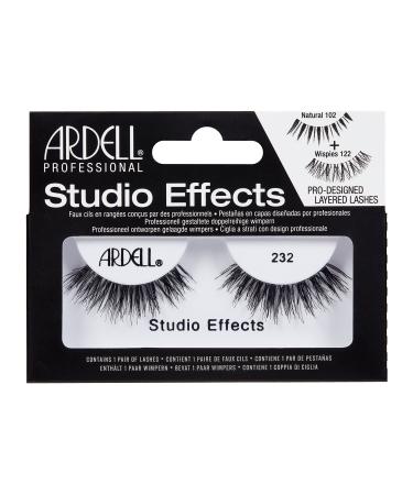 Ardell Studio Effects Strip Lashes 232 Black 1 Count (Pack of 1)