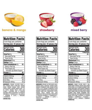 Happy Baby Organics Yogis Variety Pack - 6 Pack, 1 Ounce Each (Freeze-Dried Yogurt & Fruit Snacks) - Buy Online on SooperMarket.com