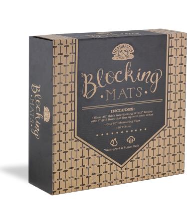 Hephaestus Crafts Blocking Mats for Knitting - Pack of 9 GRAY Blocking Boards with Grids for Needlepoint or Crochet. 150 T-pins - Buy Online on SooperMarket.com