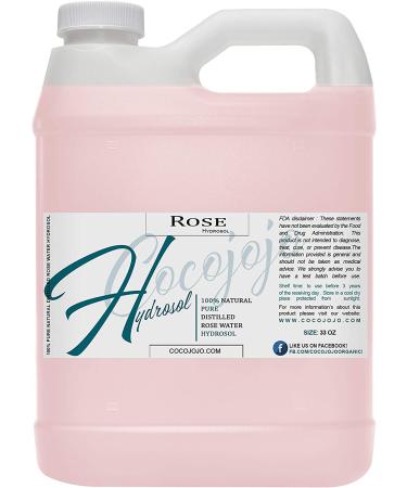 Pure & Natural Rose Hydrosol Water Spray Toner 32 oz - Face & Body Hydrating Mist for All Skin Types - Cleansing & Hydration - COCOJOJO - Buy Online on SooperMarket.com