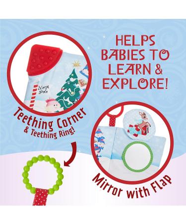 Rudolph The Red-Nosed Reindeer Teether Book - Soft Crinkle, Mirror, Christmas Toy | Kids Preferred | Boys & Girls 0+ | 5 Inches - Buy Online on SooperMarket.com