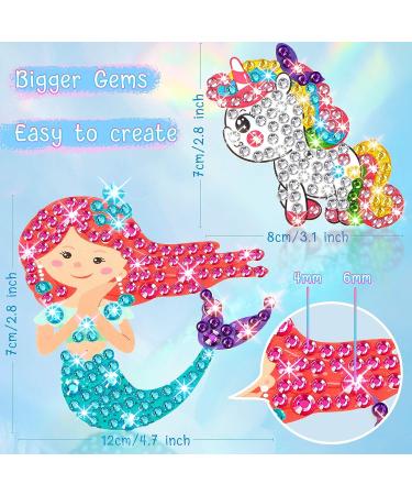 Zonon Gem Diamond Painting Kit for Kids - 26 Piece DIY Sticker Painting Set for Magical and Cute Art and Crafts - Buy Online on SooperMarket.com