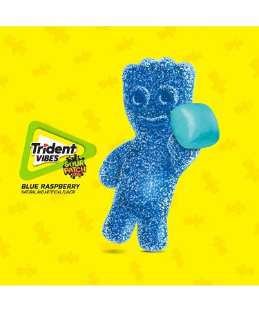 Trident Vibes SOUR PATCH KIDS Blue Raspberry Sugar Free Gum - 160 Pieces - Buy Online on SooperMarket.com