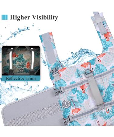 Vivaglory Ripstop Dog Rescue Vest - Improved Buoyancy & Visibility for Small to Medium Dogs | Leaf Blue (M: 53-63cm) - Buy Online on SooperMarket.com