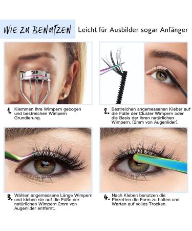 Strong Waterproof Eyelash Glue - DIY Bond for Individual Lashes | Black Adhesive 5ml for Beginners - Buy Online on SooperMarket.com