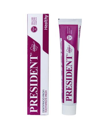 President Professional dental care with chlorhexidine 0.20% disinfectant antibacterial intensive ideal for periodontopathy irritated gums and after operations.RDA 30 - 75 ml 75 ml (1 Pack)