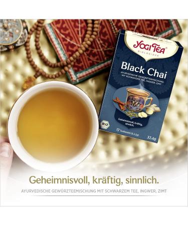 Yogi Tea Black Chai - Organic Ayurvedic Spice & Herbal Tea | 6 Pack (102 Bags) - Perfect Gift - Buy Online on SooperMarket.com