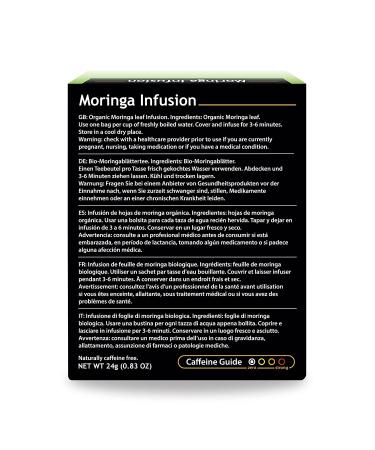 Buddha Teas Organic Moringa Tea - USDA Organic, OU Kosher, 18 Bleach-Free Bags - Buy Online on SooperMarket.com