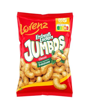 Lorenz Peanut Curls Jumbos Classic XXL Peanut Flips Corn Snack Peanut Delight 11 Pack (11x150g Pack) + usy Block