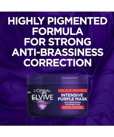 L'Oreal Paris Elvive Colour Protect Anti-Brassiness Purple Mask 250ml - Pack of 1 - Buy Online on SooperMarket.com