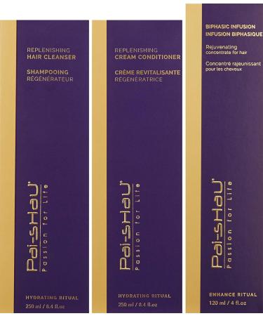 PAI SHAU HYDRATING RITUAL GIFT SET 3 PIECEReplenishing Hair Cleanser 8.4 fl.oz Replenishing Cream Conditioner 8.4 fl.oz Biphasic Infusion 4 fl.oz - Buy Online on SooperMarket.com