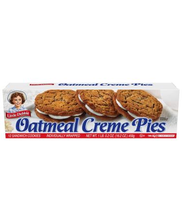 Little Debbie Oatmeal Creme Pies(1 Box/12 sandwiches)