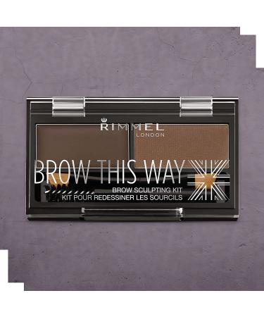 Rimmel London Brow This Way Sculpting Kit 002 Medium Brown - Perfect Brow Shaping Tool - Buy Online on SooperMarket.com